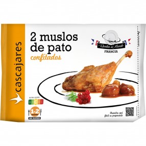 CASCAJARES 2 Muslos de pato confitados envase 350 grs